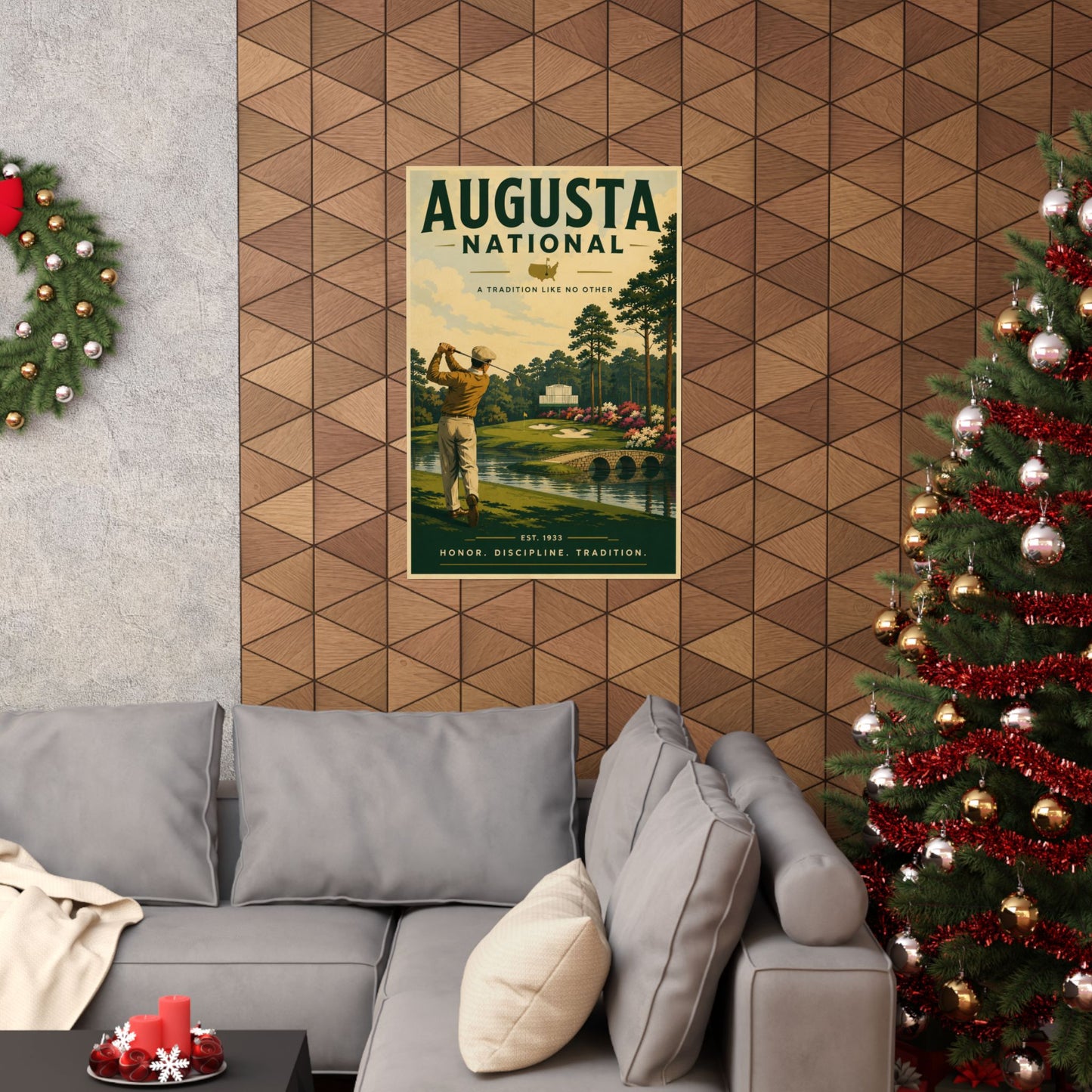 Augusta National Golf Poster – A Tradition Like No Other. Matte Vertical Print