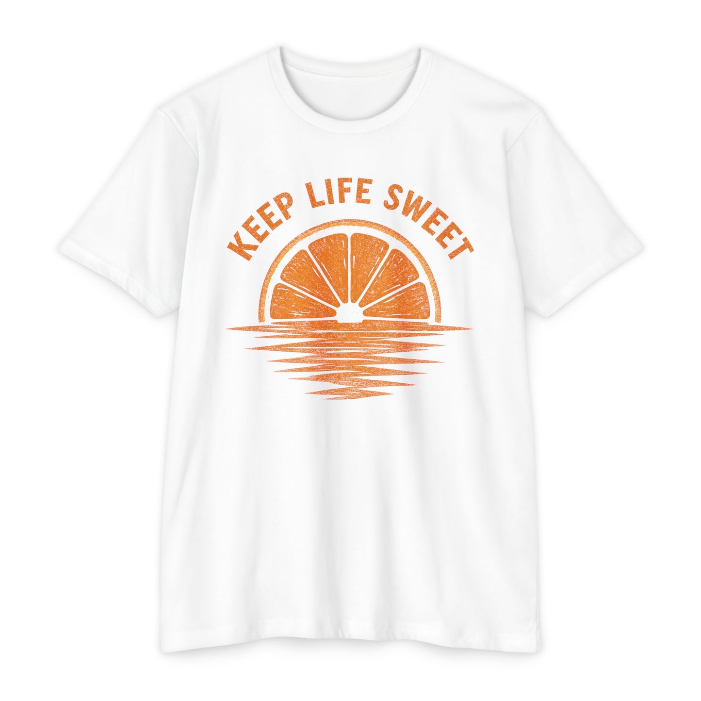 Keep Life Sweet T-Shirt — Citrus Sunset Graphic Tee
