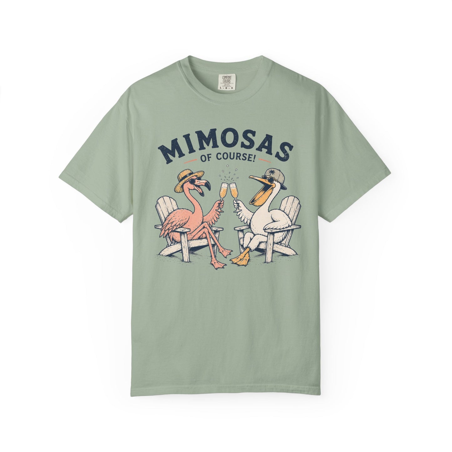 Mimosas Of Course T-Shirt — Flamingo & Pelican Brunch Tee