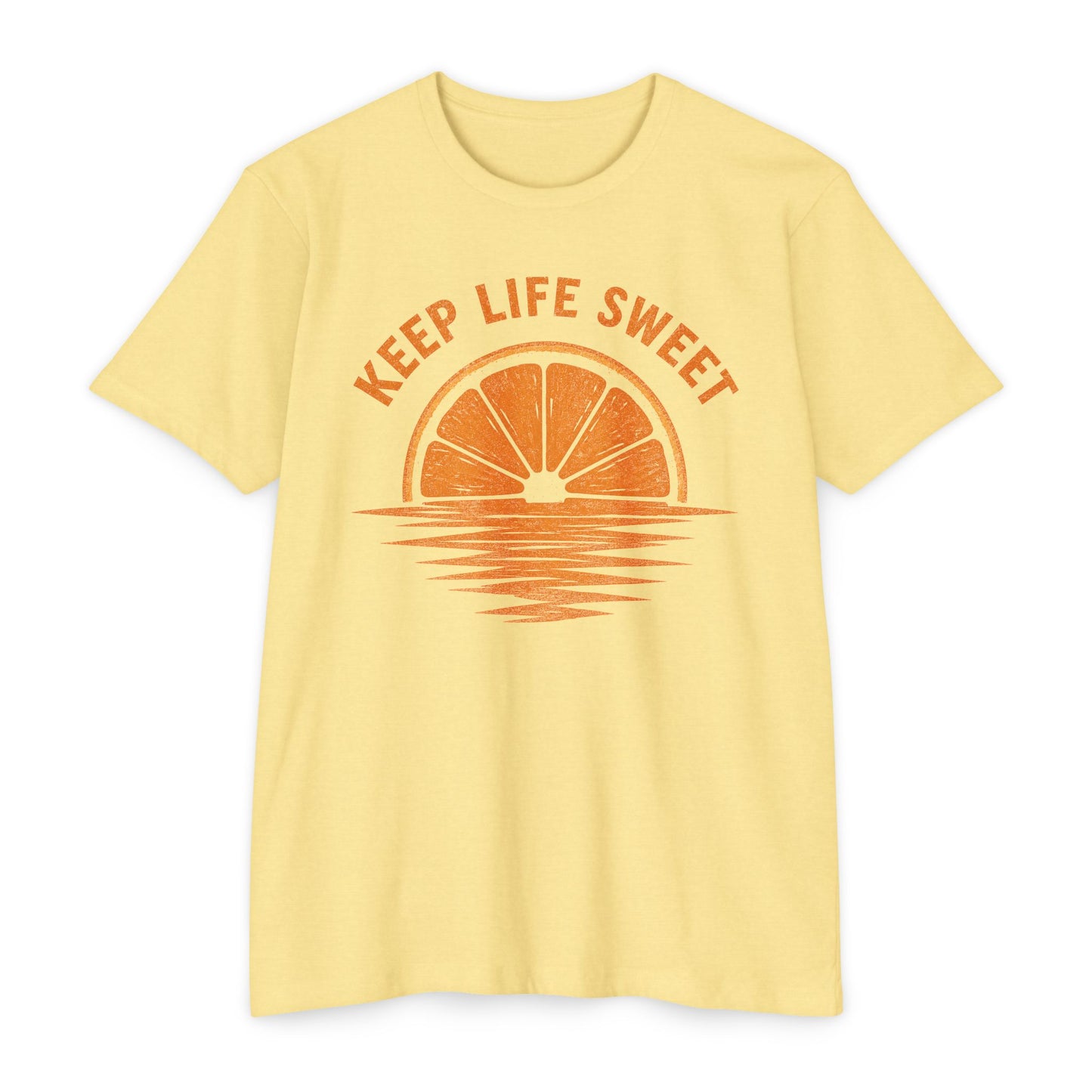 Keep Life Sweet T-Shirt — Citrus Sunset Graphic Tee