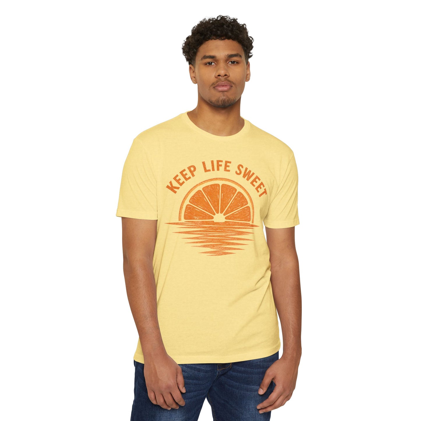 Keep Life Sweet T-Shirt — Citrus Sunset Graphic Tee