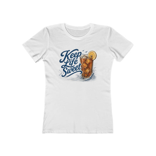 Keep Life Sweet Women’s T‑Shirt — Retro Iced Tea Graphic
