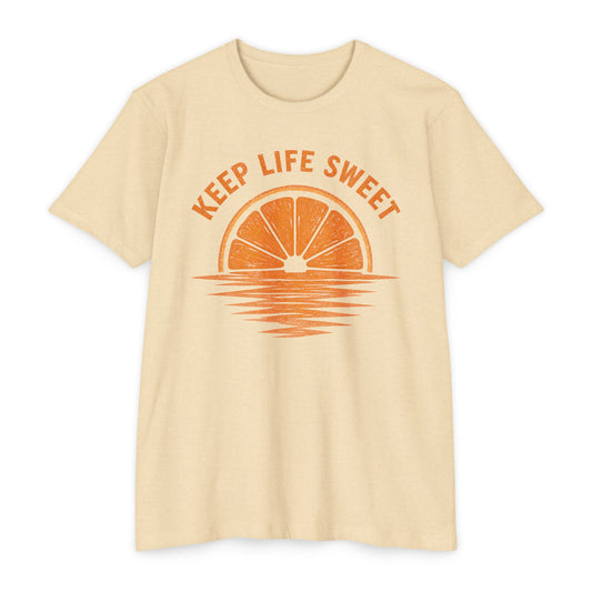 Keep Life Sweet T-Shirt — Citrus Sunset Graphic Tee
