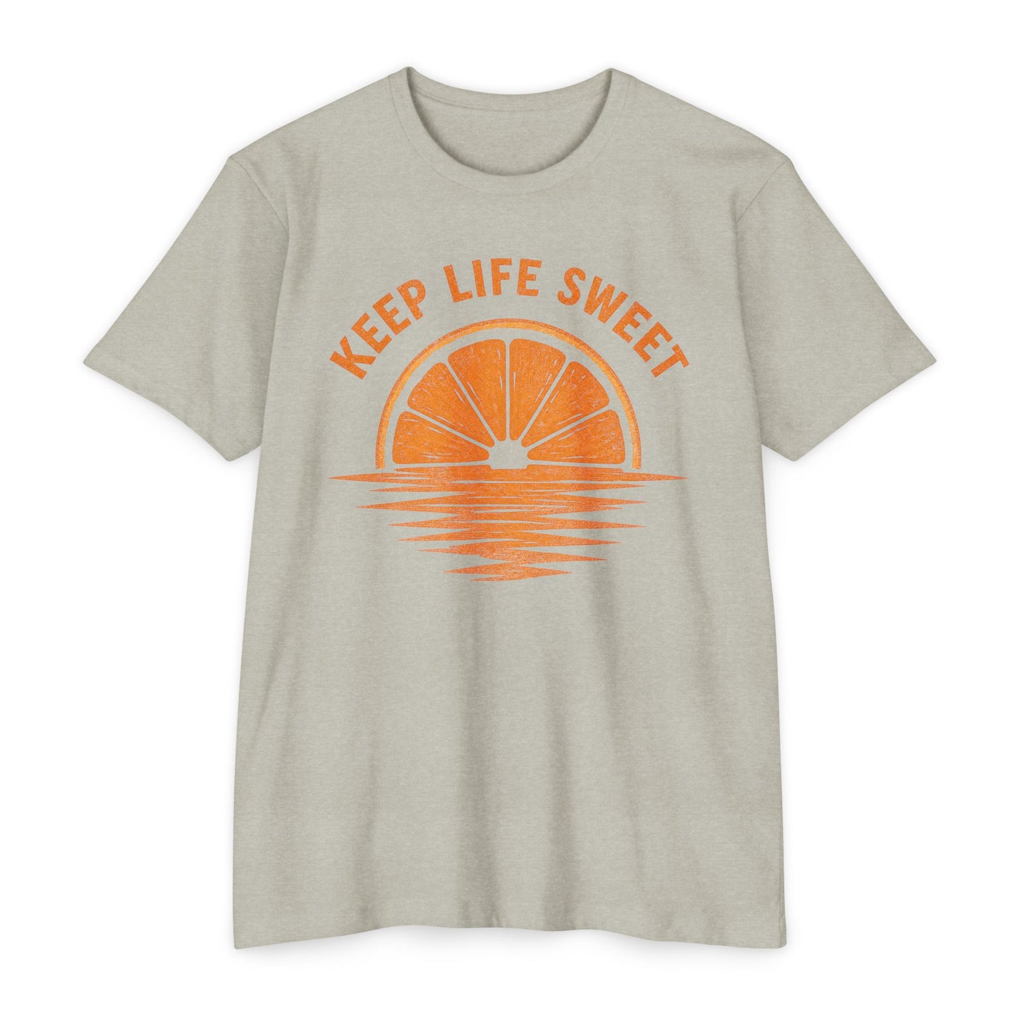 Keep Life Sweet T-Shirt — Citrus Sunset Graphic Tee