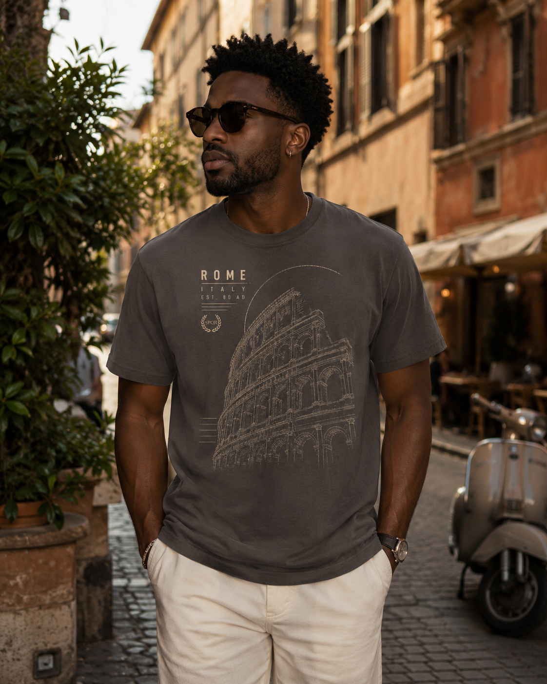Rome Colosseum Vintage Graphic Tee