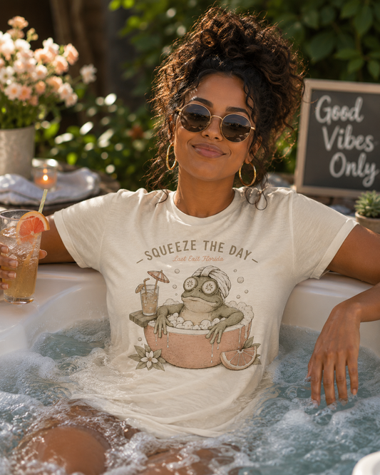 Squeeze the Day Spa Frog Tee